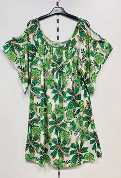 Picture of PLUS SIZE STRETCH FLORAL TOP
